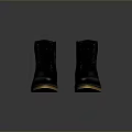 Stylish Grey Boots With Black Laces And Yellow Soles For Daily Wear