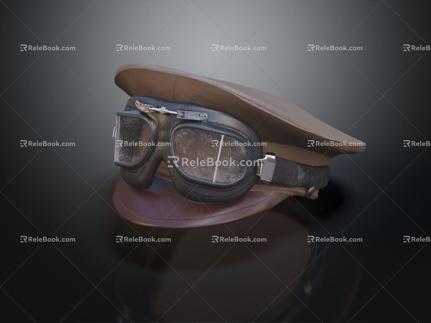 Modern Military Hat Officer Hat 3d model