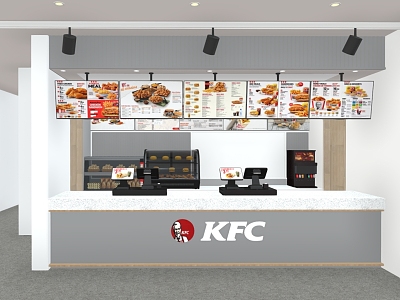 American Snacks Fast Food Restaurant Fast Food Restaurant KFC Fast Food Restaurant model