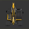 JCB Yellow Crawler Excavator With Cab Mechanical Arm And Heavy Duty Design
