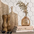 Elegant Kitchen Utensils Featuring Wooden Cutting Boards Coffee Brewers Mugs Spice Grinders And Dried Plants