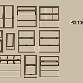 Poliform Wooden Wall Mounted Shelves With Various Designs And Shapes
