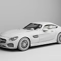 Silver Mercedes Coupe Exterior Design With Sleek Body And Black Wheels