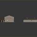 Multiple Detached Villas with Tile Roofs and Detailed Architectural Design Models