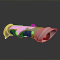 Modern Tactical Weapon Featuring Sleek White Design And 3D Rendered Scope Details