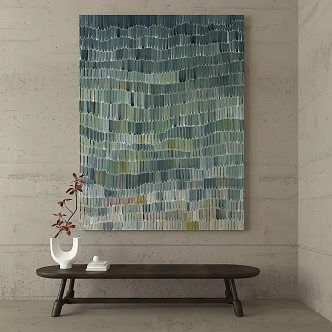 Middle Ancient Style Decorative Painting 3d model
