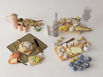 Modern Food 3d model Modern Food 3d model