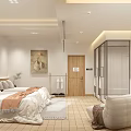 Modern Hotel Guest Room Interior Design With Twin Beds Curtains And Window Decor