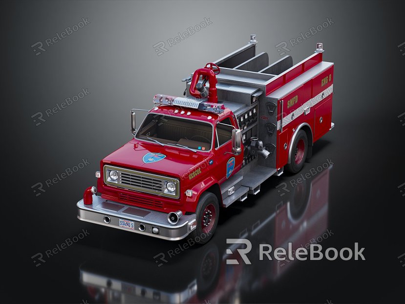 modern fire truck car model