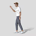 Realistic Characters Modern Characters Men's Background Characters Static Characters Scanning Characters Standing Posture 3d model