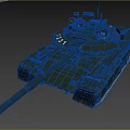 Military Tank Firing In Field With Number 2231 And Armor