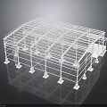 Modern Industrial Building Steel Frame Structure With Supporting Columns And Beams
