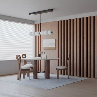 Modern dining table 3d model