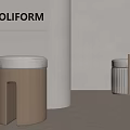 Modern Stool Sofa Stool Low Stool Shoe Changing Stool 3d model