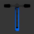 Industrial Equipment Long Reach Grab Tool With LED Light Strip Blue Grip And Reflective Surface