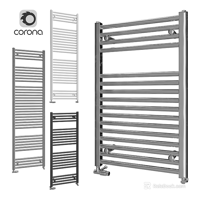 Metal Towel Racks with Multiple Styles for Bathroom Laundry Daily Use 3d model 