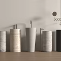Washbasin modern column type basin washbasin vertical basin wash basin 3d model