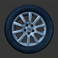 Quality Car Wheel Tire Component With Alloy Rim Design And Tread Pattern Details