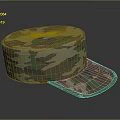 Camouflage Patterned Hat As Everyday Life Accessory With Comfortable Design