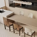 Modern table combination 3d model