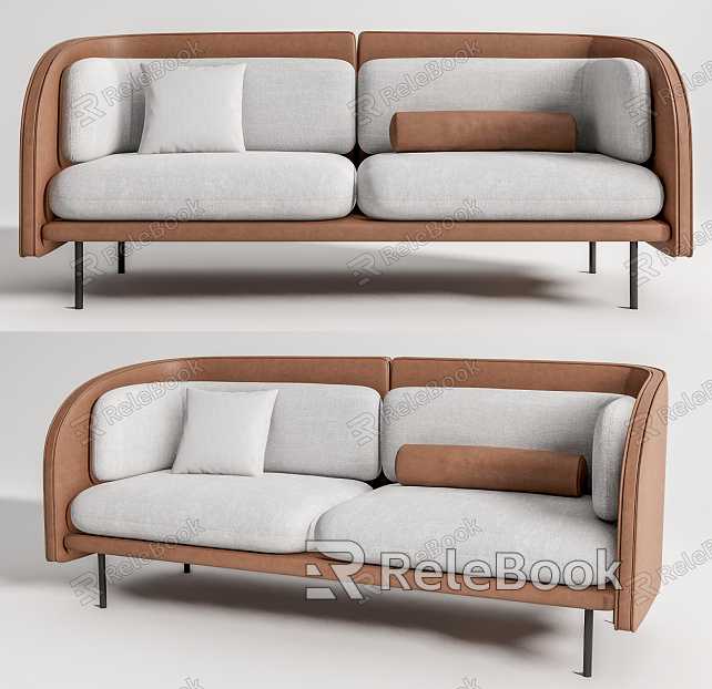 Modern double sofa model