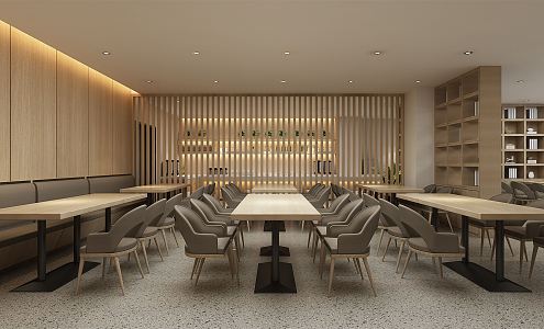 New Chinese Restaurant Express Hotel Dining Area 3d model