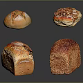 Different Types Of Artisan Breads With Nuts Sesame Seeds And Crusty Tops