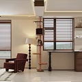 Warm Mid Century Living Dining Room Interior Design With Cat Tree And Comfortable Lounge Chair