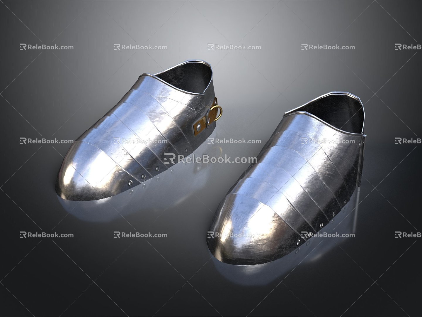 Armour Boots Iron Shoes Iron Boots Knight Boots Medieval War Boots 3d model