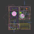 Modern Luxury Retail Store Lobby With Front Desk Sofa Chandelier Green Plant And Marble Floor