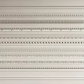 Elegant Gypsum Cornice with Various Patterns Displayed in White Frame for Interior Design