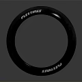 Bridgestone 3D Rendered Tire Featuring Detailed Tread Pattern and Premium Black Design