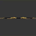 Medieval Fantasy Weapon Elaborate Bow Featuring Golden Accents Blue Gemstones And Arrows