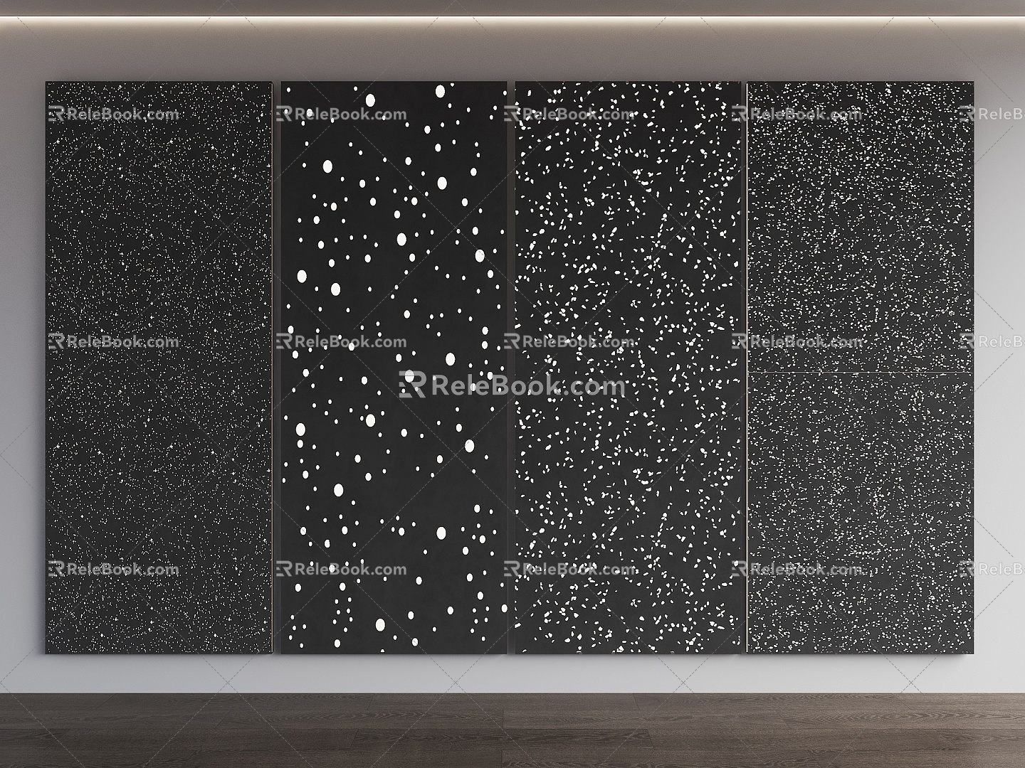 Modern light-transmitting concrete luminous concrete background wall light-transmitting cement wall light-transmitting starry sky background wall starry sky wall luminous wall panel 3d model