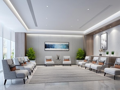 Modern Reception Room VIP Reception Area Reception Room model