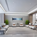 Modern Reception Room VIP Reception Area Reception Room 3d model