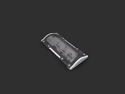 Modern Rectangular Decorative Light With White Frame And Transparent LED Panel 3d model