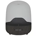 Harman Kardon Speaker With Transparent Dome Textured Base Purple Wave Pattern Modern Audio Design