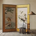 New Chinese Style Screen Partition 3d model