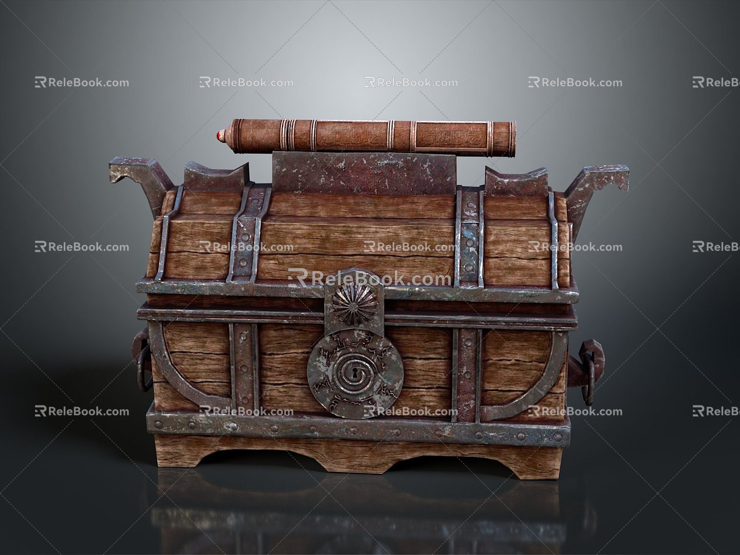 Boxes, Bags, Leather Boxes, Leather Boxes and Containers Realistic 3d model