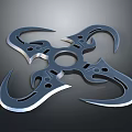 Hidden weapons darts ninja darts ninja weapons weapons ancient weapons cold weapons medieval items 3d model