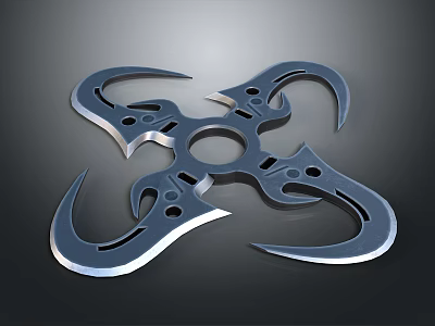 Hidden weapons darts ninja darts ninja weapons ancient weapons cold weapons medieval items 3d model
