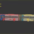 Blue And White Articulated City Bus With Citibus Logo And Multiple Windows