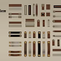 Poliform Handles With Various Designs And Different Color Options For Furniture Cabinets