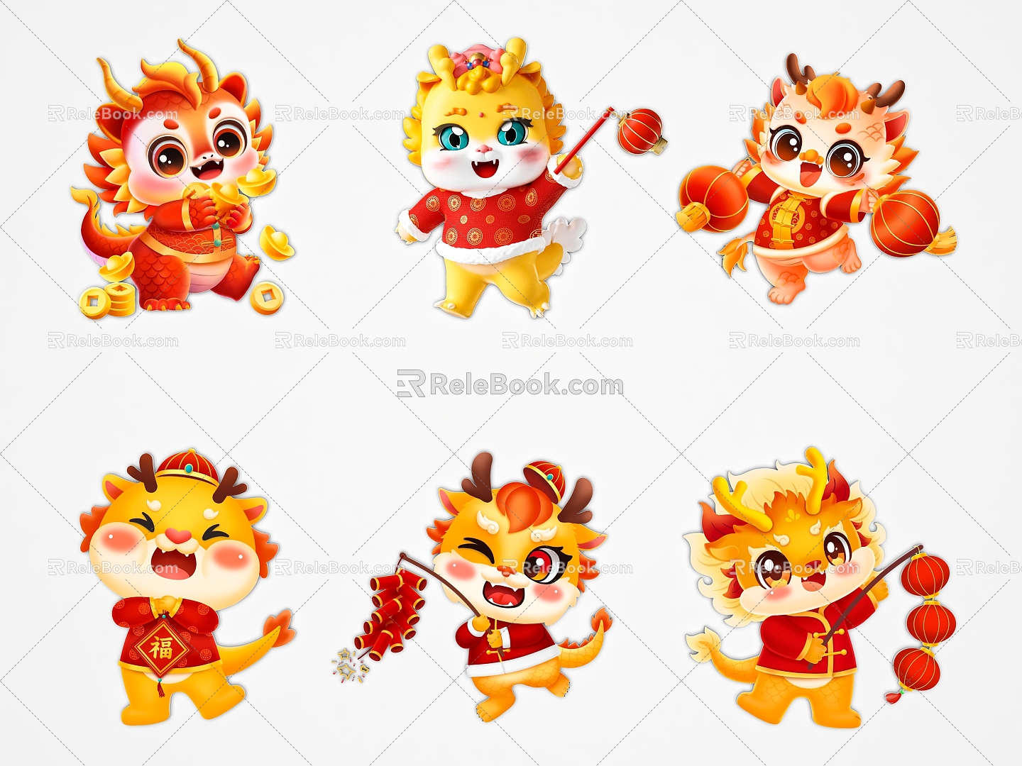 Dragon Year Zodiac Dragon Year Element Carto Dragon Decorative Dragon Chinese Dragon 3d model