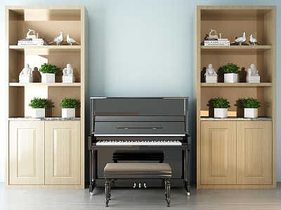 Modern Decorative Cabinet Piano model