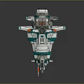 Modern Spaceship Spacecraft 3d model