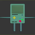Robot Assistant Small Robot Butler Robot Butler Figure Game Figure 3d model