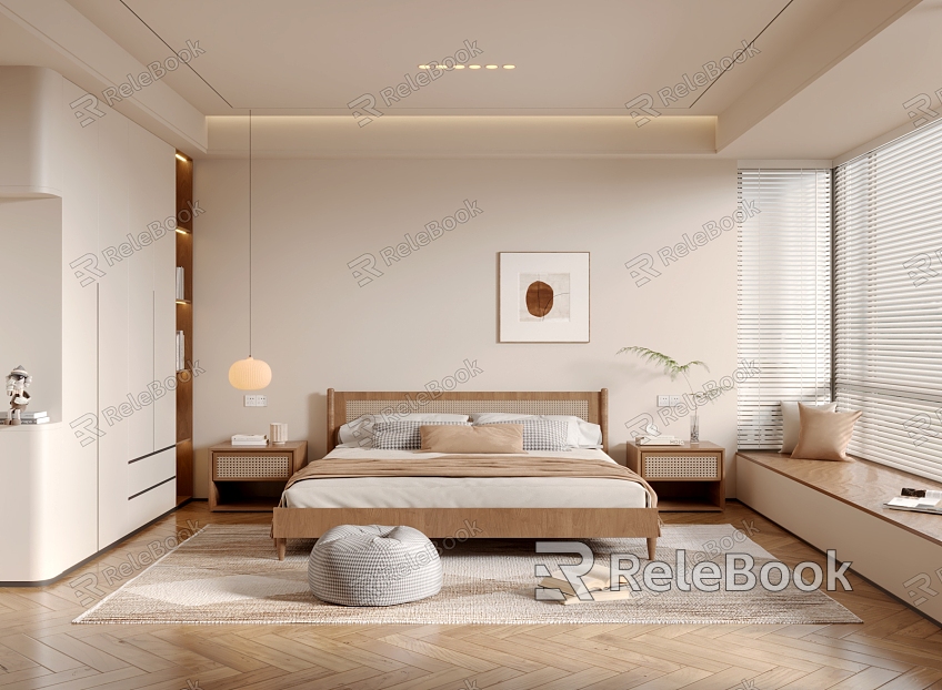 Silent Simple Style Bedroom model