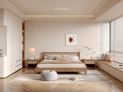 Silent Simple Style Bedroom model